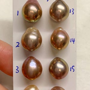 Color! Luster! 10-11 mm AA+ Ultra Luster Edison Cultured Pearl, Tear Drop/Oval/Baroque Edison pearl, sold by PC,LOT E-20310L-1011-011525-5