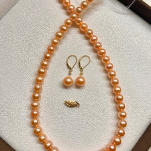 Fine Jewelry -Rare Color, Extra Luster AAAA Quality Necklace and Earrings Combo Sets- Ready to make jewelry sets