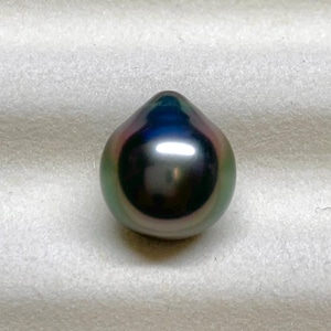 Tahitian Cultured pearl, 10.1X11.0 MM Tear Drop/ Baroque Tahitian Pearl, wholesale,Sold by PC, Good for pendant Lot18312-1011-042425-6