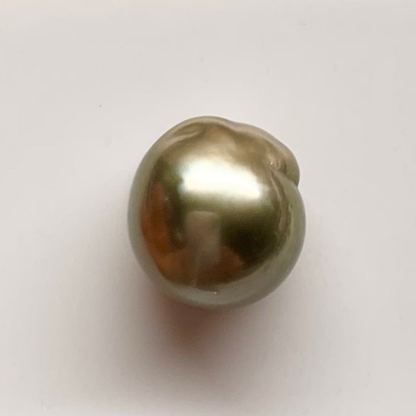 13.5 X13.8 MM Rare Perle de Culture de Tahiti, Keshi Pearl, Baroque, vente en gros, Vendu par PC, Lot 18312-1314-082023-2