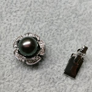 High Quality Rose pearl Clasp - Sold by PC, For DIY, Clasps for necklace and bracelet, High Luster AAA quality Pearls