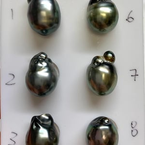 Color! Ultra Luster! Naturally formed 10-11 MM Cultured Tahitian pearl, Baroque/Circle/Tear Drop, Sold by PC,Lot20116X-1011-011325-1