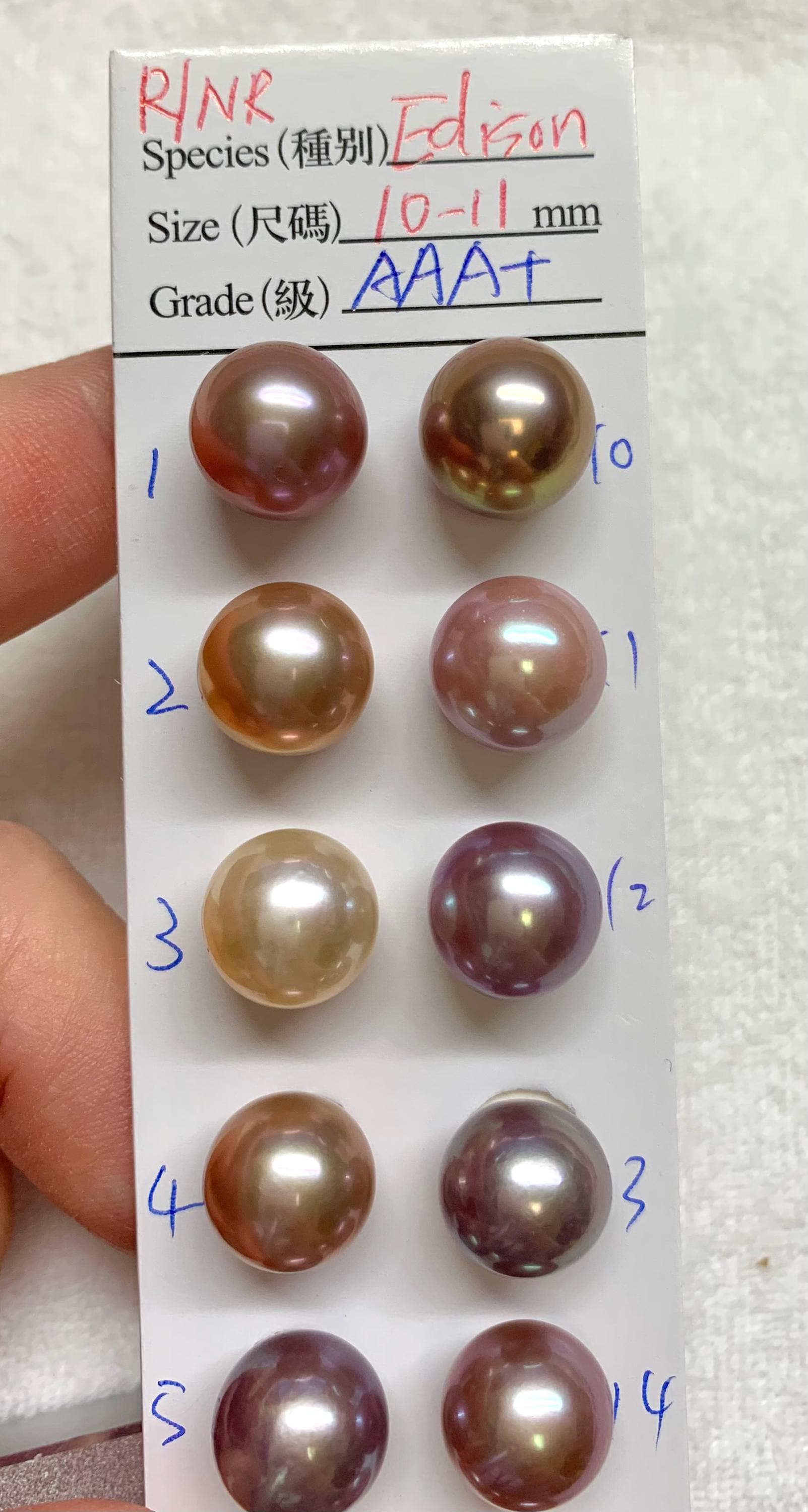 10-11 Mm AAA+ High Luster Edison Cultured Pearl PC, Face up Clean