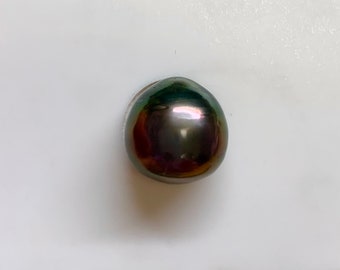 11.7X12.0 mm Tahitian Cultured pearl, Cherry Tone, Baroque/Tear Drop, wholesale,Sold by PC, Lot18316-1112-042924-7