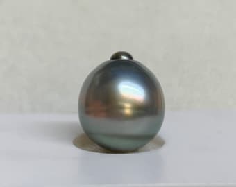 11.5X13.3 mm Tahitian Cultured pearl, Baroque/Tear Drop, wholesale,Sold by PC, Lot18316-1112-042924-10