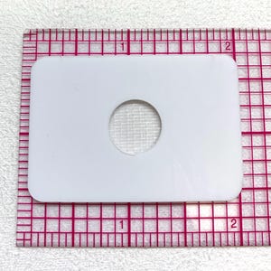 Professionele bijpassende displaykaart met parels, 1 gaatje, verkocht via pc