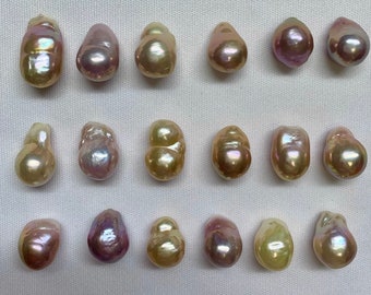 11-12mm Edison Pearl Drop Baroque with Metallic luster Incredible Natural Colors and Amazing Luster,Sold by PC, LotEdison-2034-1112-041824-1