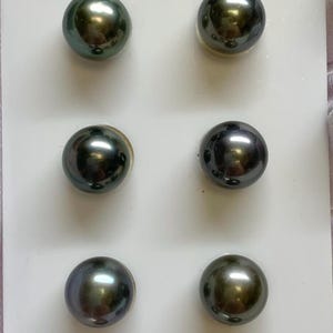 Tahitian Pearl, 5 Pair of 10-11 MM Tahitian Cultured loose Pearl, blemished, Sold by sheet,for earring, pendant, necklace, bracelet,082825-1