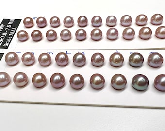 Top Fine Jewelry Quaility-AAAA, 7.0-7.5 mm Lavender Fresheater Cultured pearls, loose pearls, Sold by Pair- Wholesale, Good For All Setting