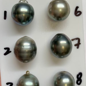 Tahitian pearl, 12.0-13.0 MM Magic Natural color Tahitian Cultured pearl, Circle /Semi Baroque, Sold by PC. Good for pearl Pendant, 080523-6