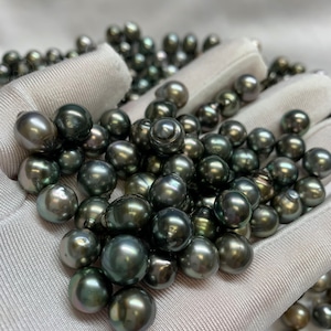 9-10 mm Juicy Extra Luster Semi Baroque Tahitian Pearls, Undrilled Tear Drops, Wholesale For Jewelry Making, No pick lot, Sold by PC