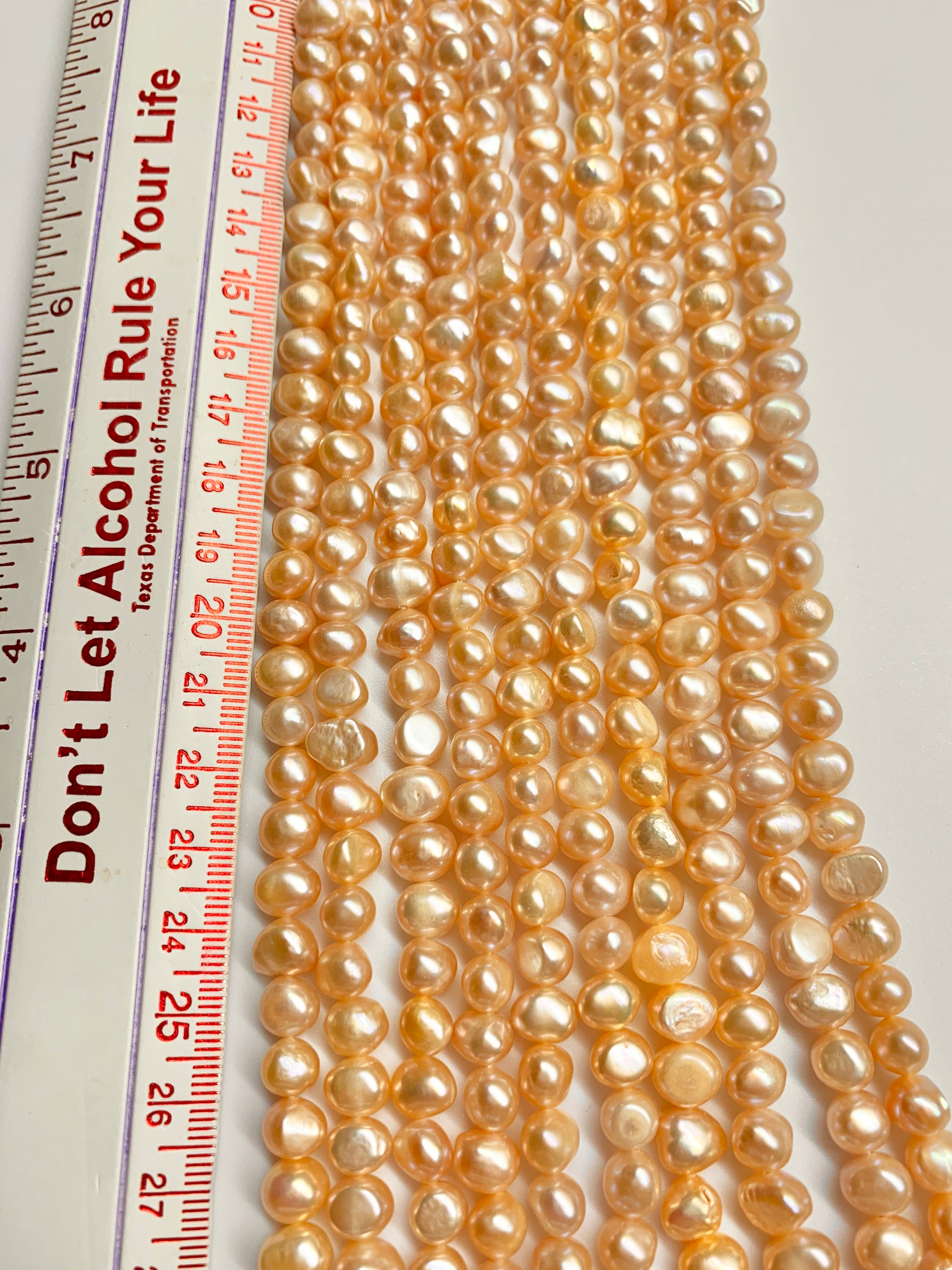 Collana di perle rosa di prima qualità coltivate in acqua dolce da 9-10 mm - Julia's Pearls