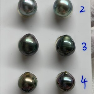 10-11mm AAA Luster Peacock/green/Grey/Dark color, Circle-Drop/Baroque Tahitian Cultured Pearl,Sold by Pair, Earring,Pendant,Wholesale pearls