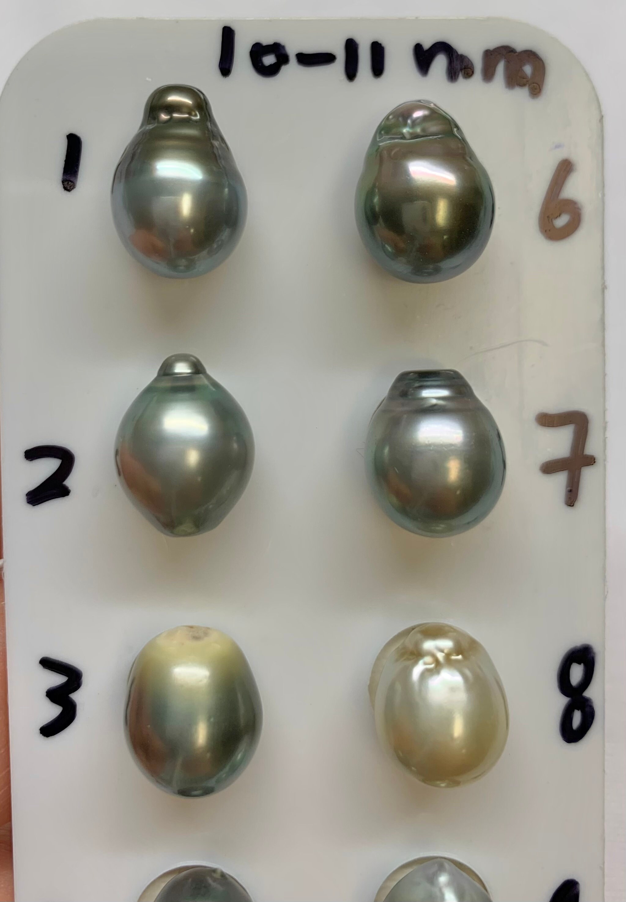 Ultra Luster, 10-11 MM Tahitian Cultured pearl,Baroque/Tear Drop Single Pearl, wholesale,Sold by PC, Lot215286-1011-062423-1
