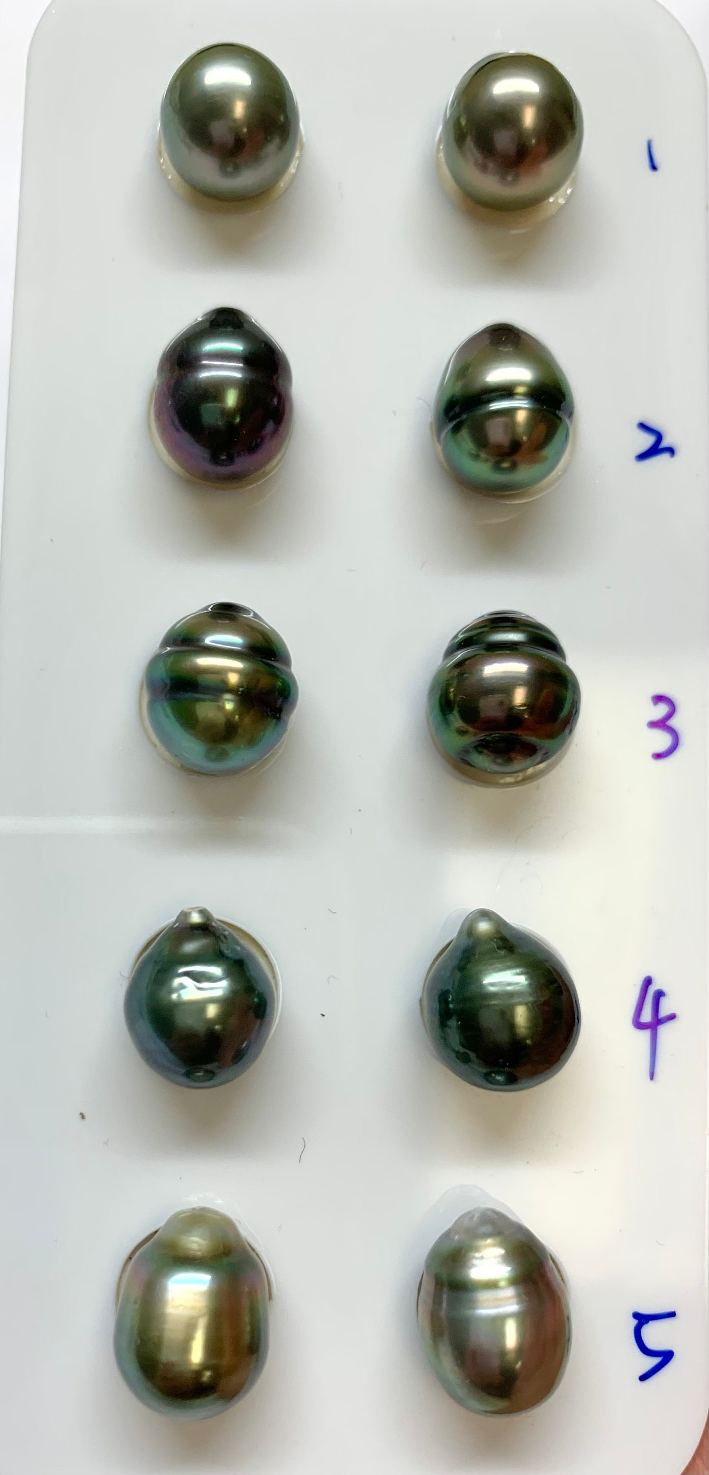 Tahitian Pearl,9-10mm Extra Luster,oval/tear Drop/circle