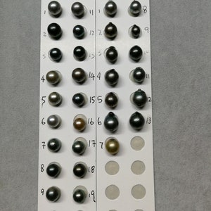 Natural Frosted Tahitian Cultured Pearls Good for special Desgin Lot 7-1-2 image 1