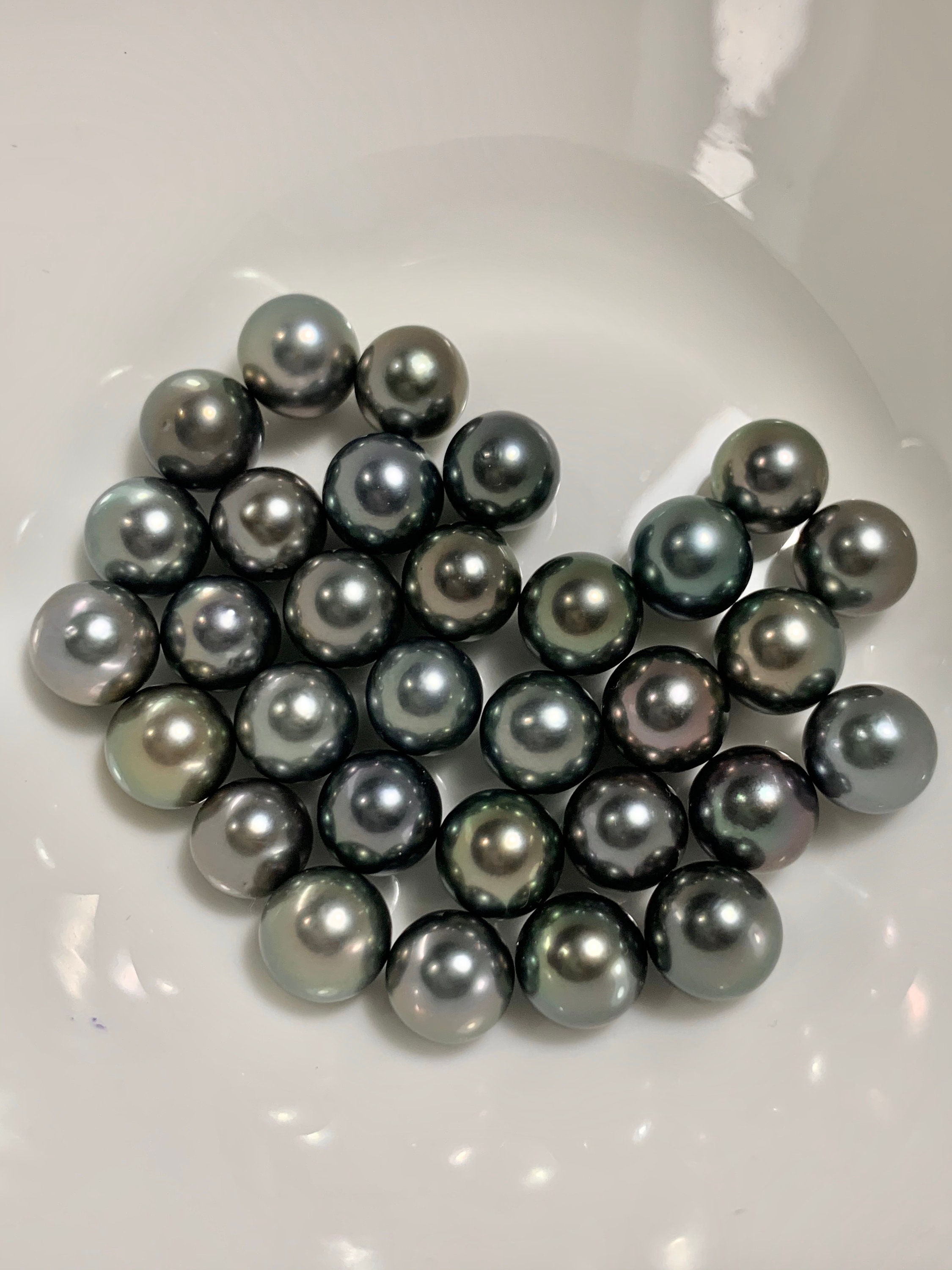 Boucles d'Oreilles Joaillerie Pendantes Perles de Tahiti 8-9 mm