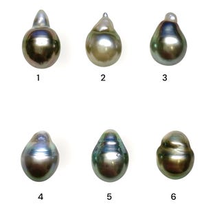 Tahitian Pearl, 9-10 mm Extra Luster, Unique Baroque Tahitian  Cultured Pearl,Sold by PC, good for pearl earring,pendant,022225-2