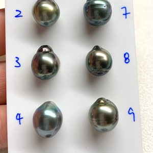 Tahitian pearl, Extra Luster, Juciy Color, 10-11MM Magic Natural color Tahitian Cultured pearl, Sold by PC. Good for pearl Pendant, necklace