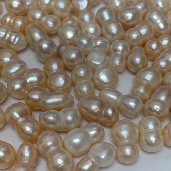 Peanut baroque Pink Freshwater Cultured Pearls- Loose Pearls-Sold by Pc