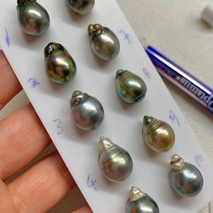 Tahitian Pearl, 11-12 mm, High Luster Baroque Tahitian Cultured Pearl, Sold by Pc, good for pearl earring, pendant, Wholesale pearls