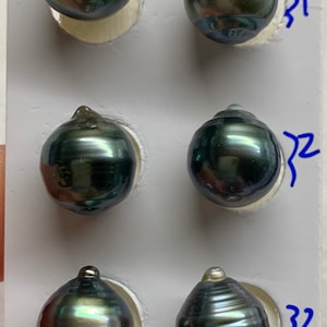 10-11mm AAA/AA+ Luster Peacock/green/Grey/Dark color,Circle-Drop/Baroque Tahitian Cultured Pearl,Sold by Pair,Earring,Pendant,Wholesale