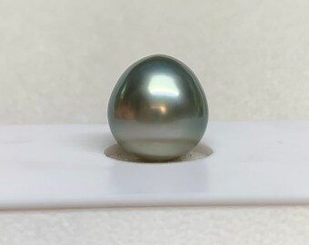 11.3X12.0 mm Tahitian Cultured pearl, Baroque/Tear Drop, wholesale,Sold by PC, Lot18316-1112-042924-5