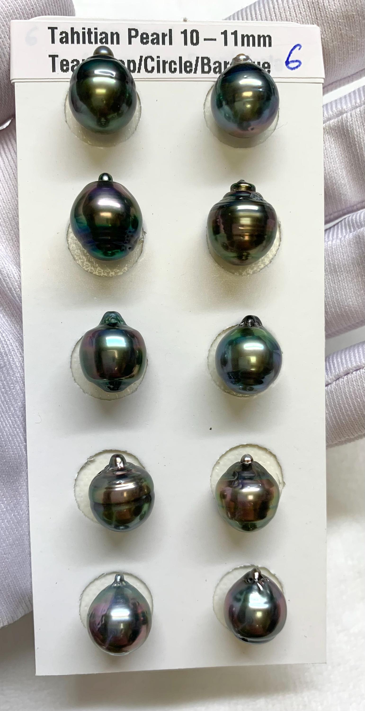 Perla Di Tahiti A Goccia In Un Unico Pezzo, Non Forata, Pezzo - Foto 13