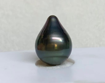 11.7X15.9 mm Tahitian Cultured pearl, Baroque/Tear Drop, wholesale,Sold by PC, Lot18316-1112-042924-9