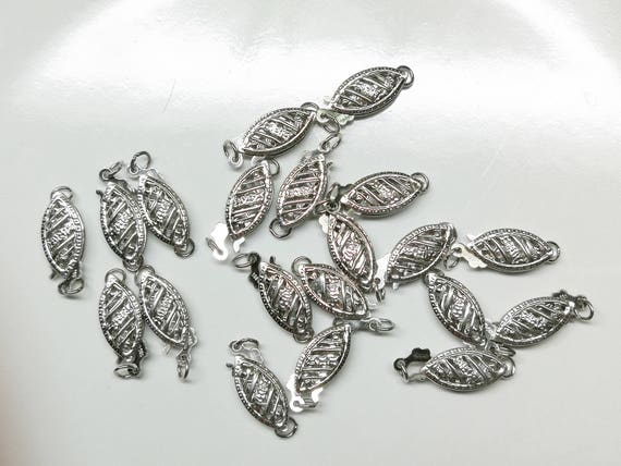 14K White Gold Fish Hook Clasp, Price per pc, Made in USA