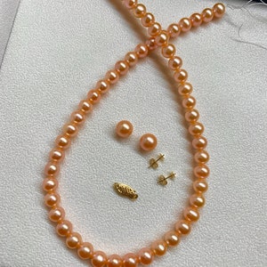 Fine Jewelry -Rare Color, Extra Luster AAAA Quality Necklace and Earrings Combo Sets- Ready to make jewelry sets