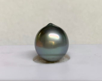 11.2X12.8mm Tahitian Cultured pearl, Baroque/Tear Drop, wholesale,Sold by PC, Lot18316-1112-042924-4