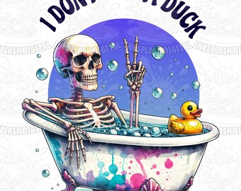 Funny Skeleton Duck PNG, Sarcastic Clipart (Digital Download)