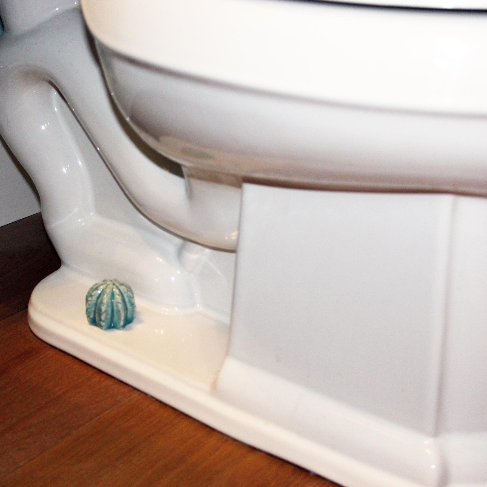 Ceramic Toilet Bolt Caps Set of 2 Cactus in Turquoise Glaze Etsy