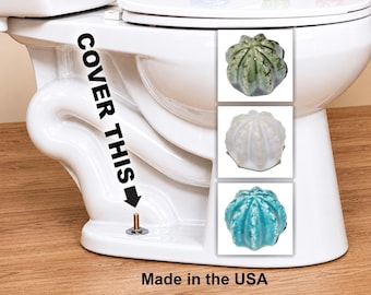 Cactus toilet caps in multiple colors, Southwest Bath Decor, set of 2