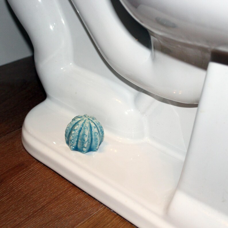 Ceramic Toilet Bolt Caps Set of 2 Cactus in Turquoise Glaze Etsy