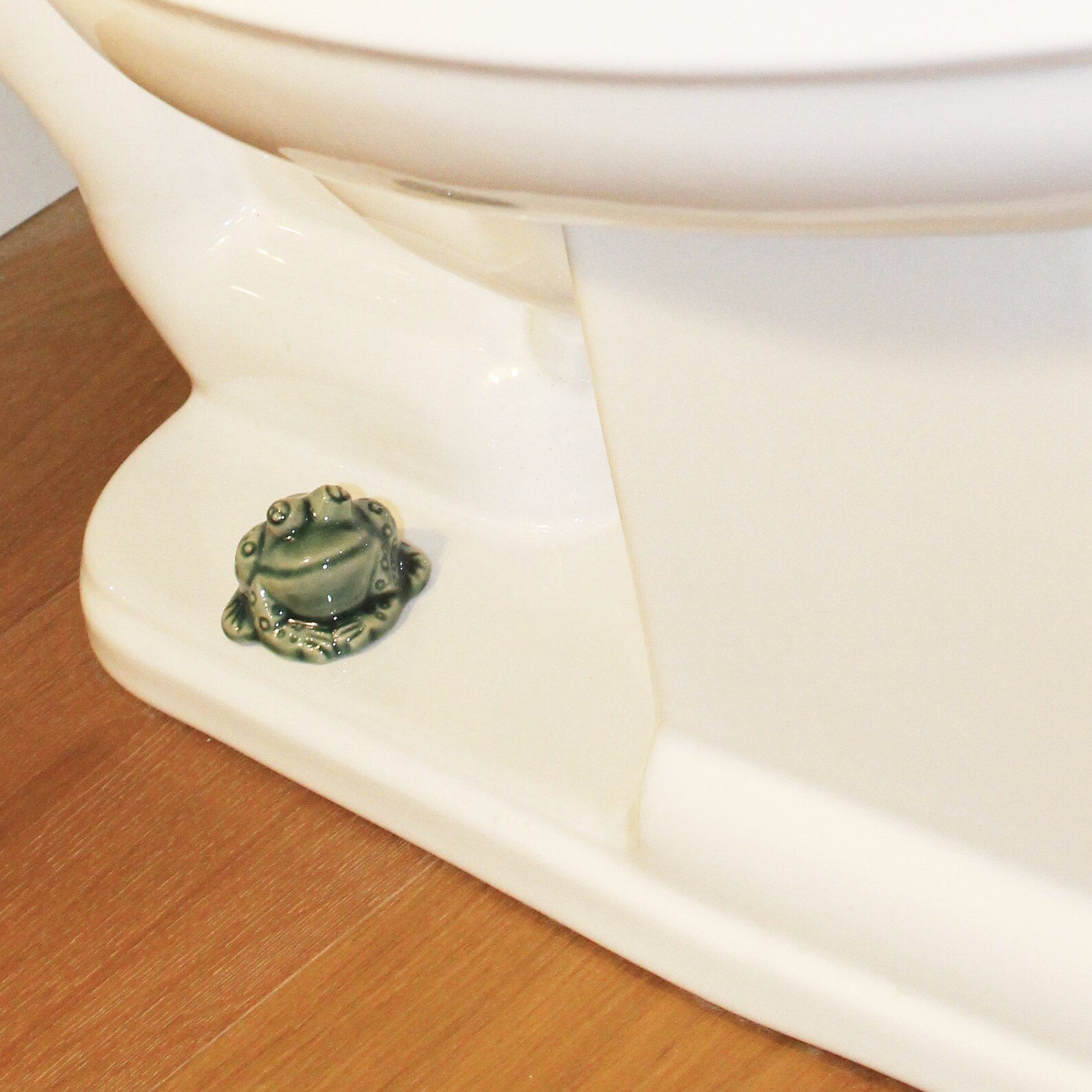 2 Frog Toilet Bolt Caps in a Deep Green Glaze Etsy Australia
