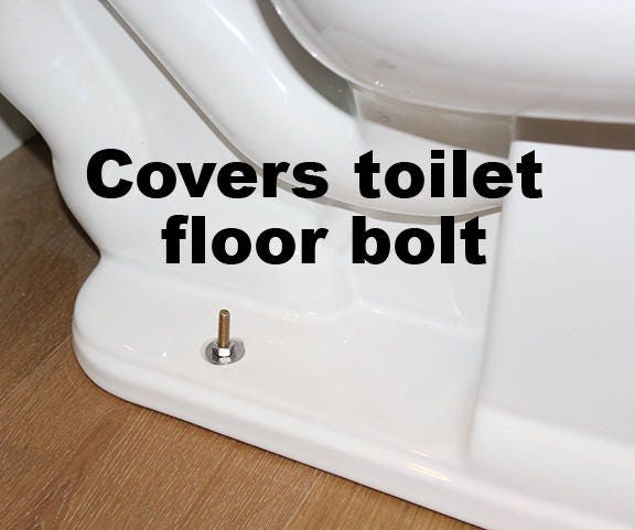 Toilet Bolt Cover 4-Pack – White Plastic Caps With Base Washers, Fits 1.33-Inch Bolts, Snap-On Design For Bathroom Toilets
