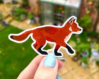 Fox Cub Vinyl Sticker