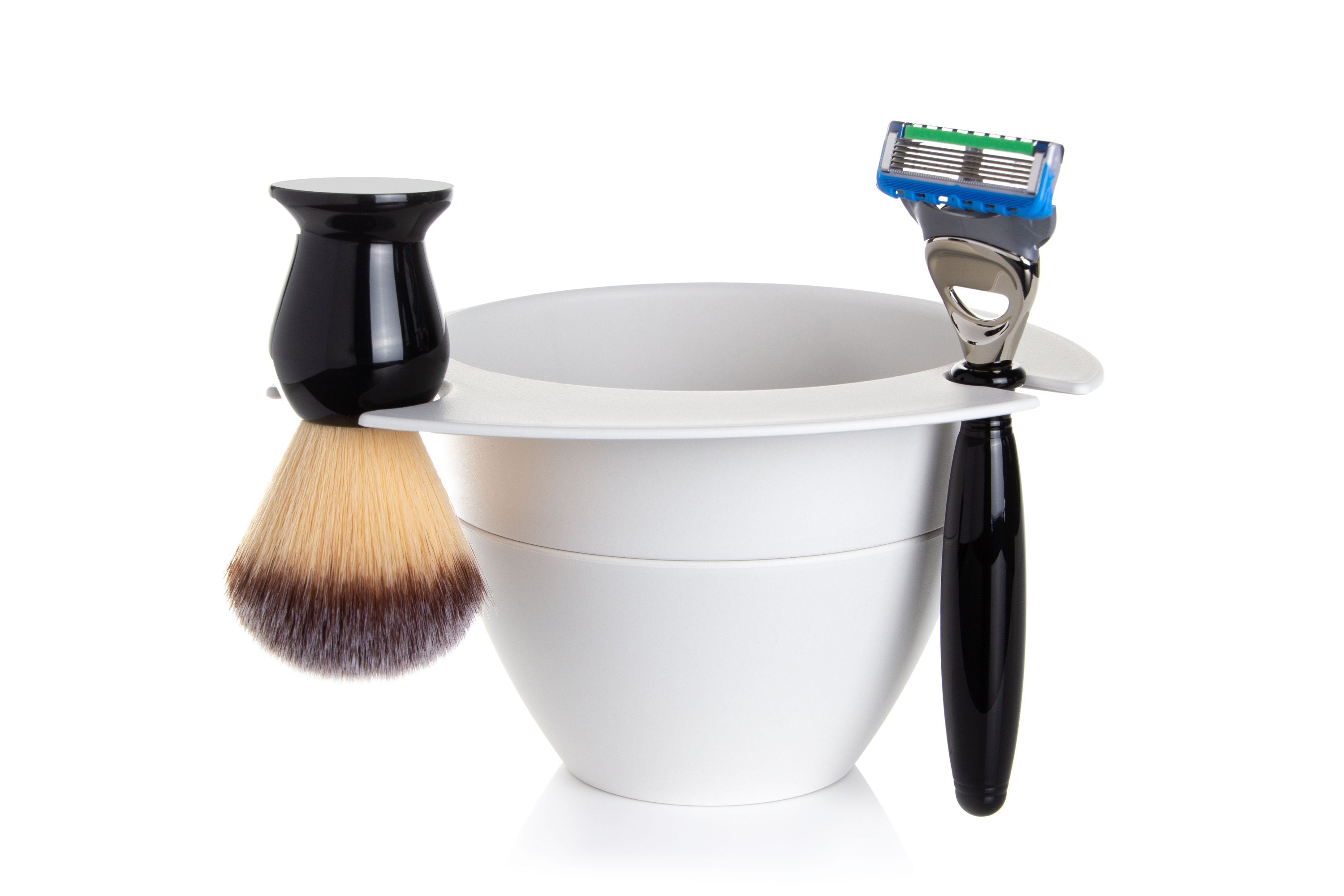 Modular Shaving Bowl by Shavebowl // White // Lathering Bowl, Soap