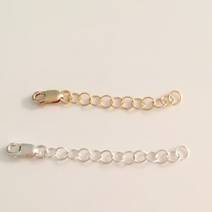 Sterling silver chain extender, gold fill extender, necklace extender, extender,chain necklace, gold fill chain, sterling silver chain