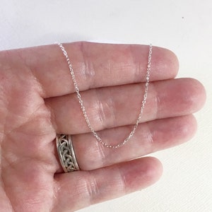 Best seller, Sterling silver chain, sterling silver finished chain, dainty chain, everyday chain, simple chain,silver chain