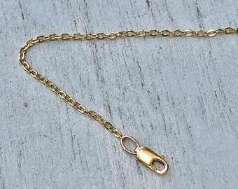 Gold fill chain, gold fill finished chain, everyday chain, simple chain,gold chain
