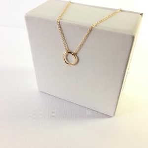 Open circle necklace karma necklace,dainty silver open circle necklace,layering necklace,gold silver karma necklace,sterling silver necklace