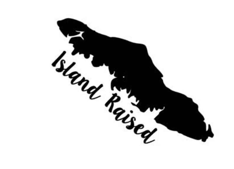 Vancouver Island Vinyl Decal 'island Raised' Island Etsy Canada