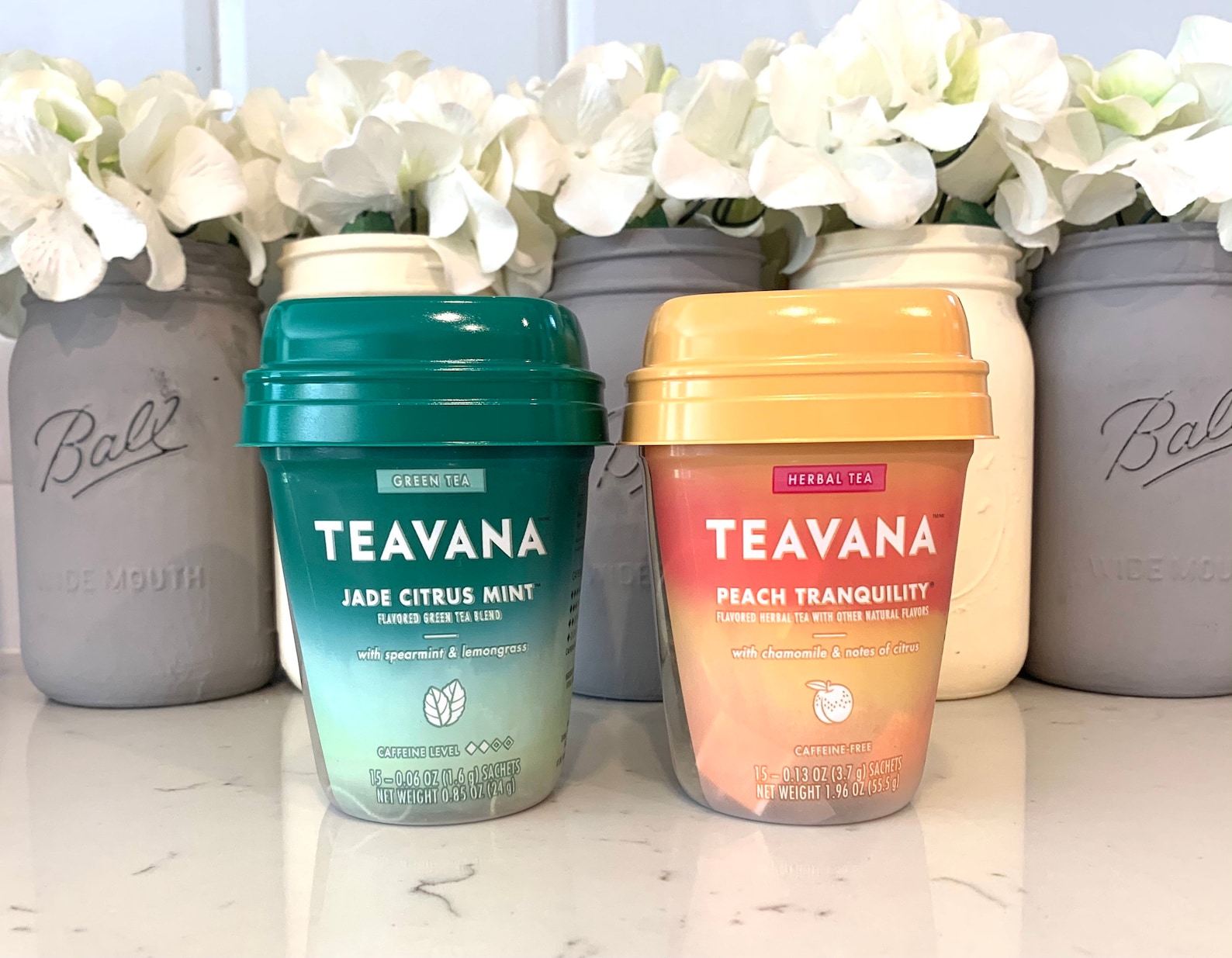 Teavana Jade Citrus Mint and Peach Tranquillity Tea Set Etsy
