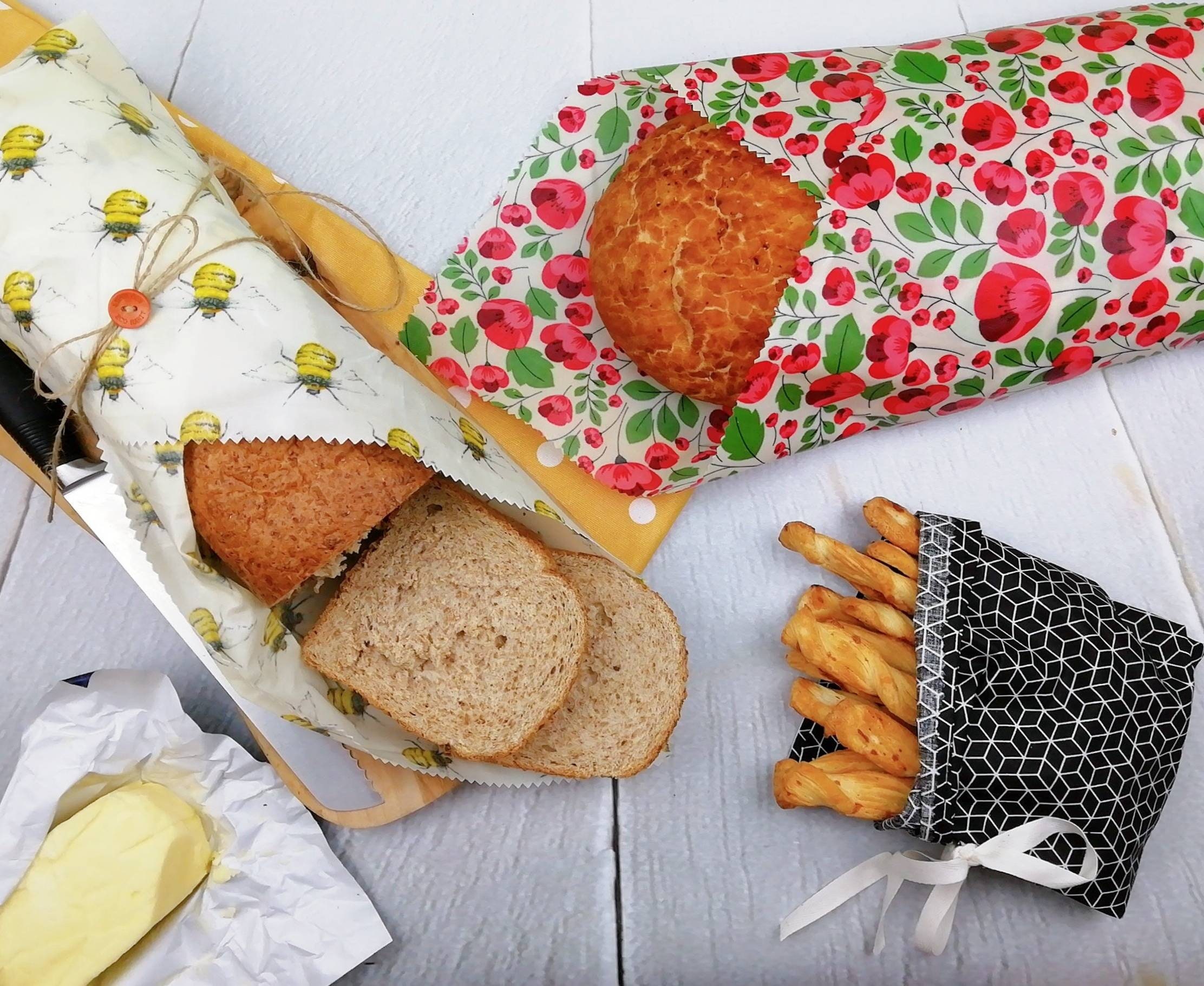 Giant Bread Wrap Natural Beeswax Food Wrap handmade in sunny Etsy