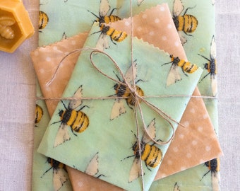 Beeswax wraps , Larger sizes, 100% Natural ingredients , reusable , eco