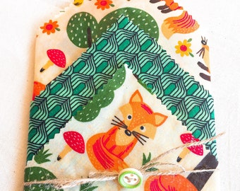 Lunch box Beeswax Food Wraps Set Of 3, zero waste, eco