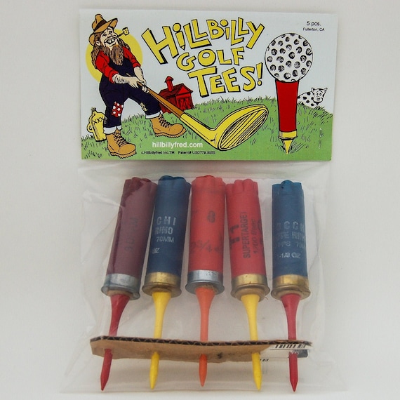 Handmade Recycled Shotgun Shell Golf Tees, Set of 5 - Etsy